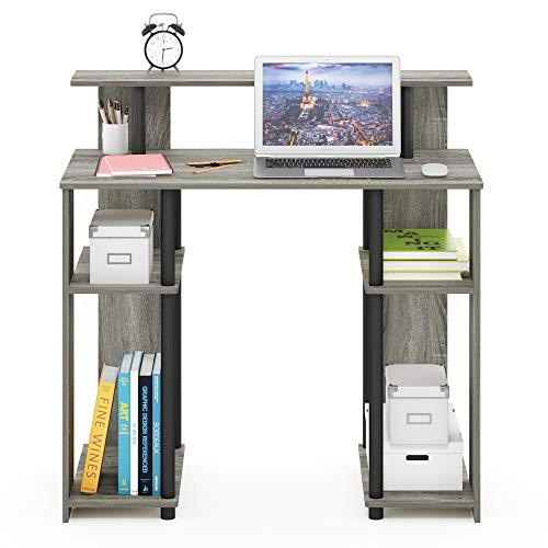 Bureau pour bureau à domicile avec rangement étagère ouverte Furinno