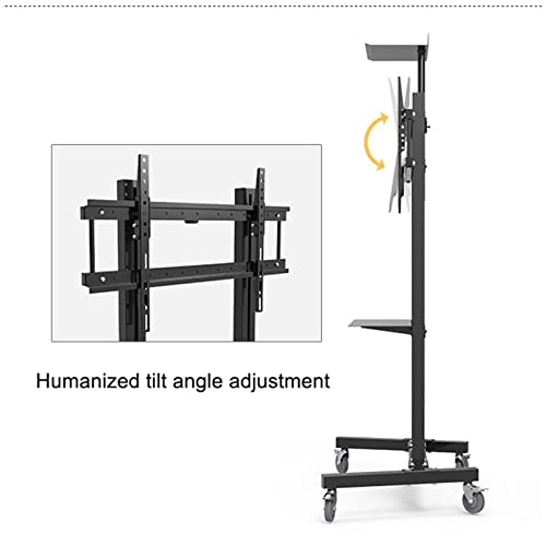 Soporte móvil para TV de 40 a 60 pulgadas con estante ajustable miniatura 4