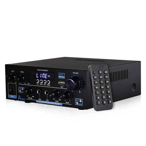 Amplificador 2 Canales 1000W Bluetooth 5.3