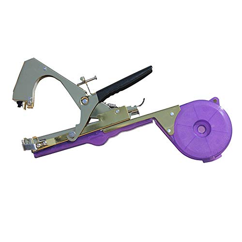 Yamyannie Tape Tool Plant Tying Tied Branch Machine Tomato Tied Vine Machine Cucumber Tied Branch Grape Tied Thick Glue 100 Rolls Nails 5 Boxes 1 Cutter (Color : Purple, Size : 31x6x33cm)