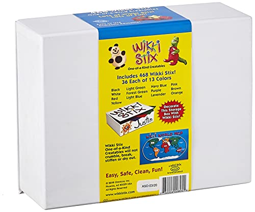 Arts And Crafts For Kids Big Count, Non-Toxic, Waxed Yarn, Fidget Toy, Reusable Molding And Sculpting Playset, American Made By Wikki Stix, 468 Pack #TOP1