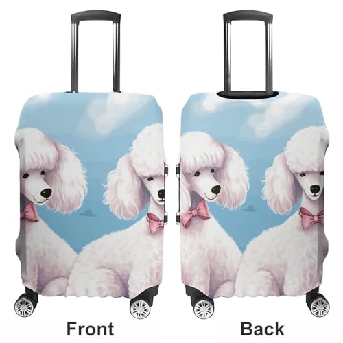 Carry on Luggage Cover Poodles Dogs Suitcase Covers for Luggages Tsa Approved Travel Luggage Sleeve Protector Elastic Suitcase Protector Anti-Scratch Washable Fits 19-30 Inch Case -L3