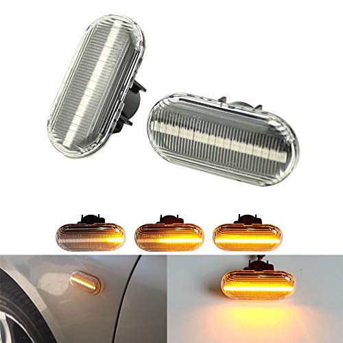 Feux Latéraux Indicateur Dynamiques LED Clignotant pour Clio 1 2 Laguna Megane Scenic Twingo I Espace III Kangoo 19 II Master