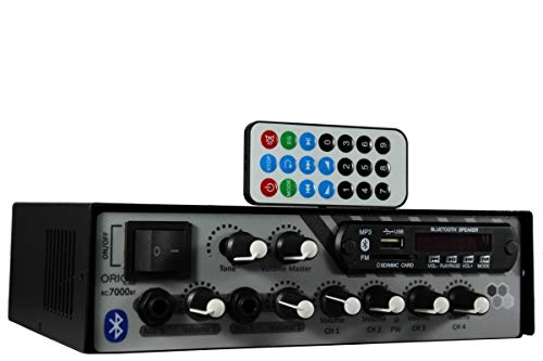 Amplificador de som ambiente 4 canais com 500W BT ORION RC-7000
