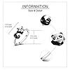 ONEFINITY Panda Gifts for Girls Sterling Silver Panda Rings Cute Panda Jewelry Panda Gifts for Women
