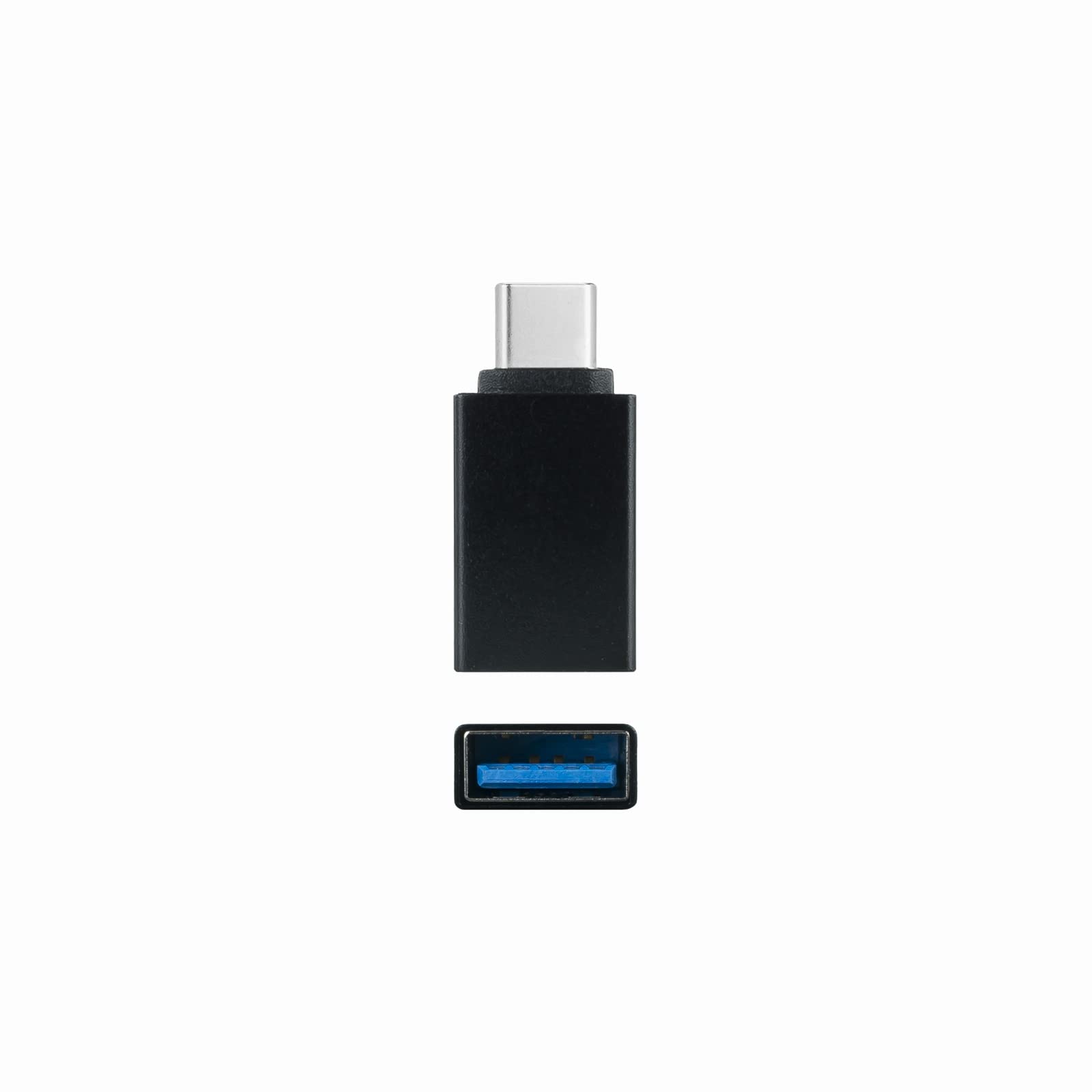 NANOCABLE 10.02.0010 - USB-C to USB 3.1 Adapter, USB-C/Male - USB-A/Female, Aluminium, Black