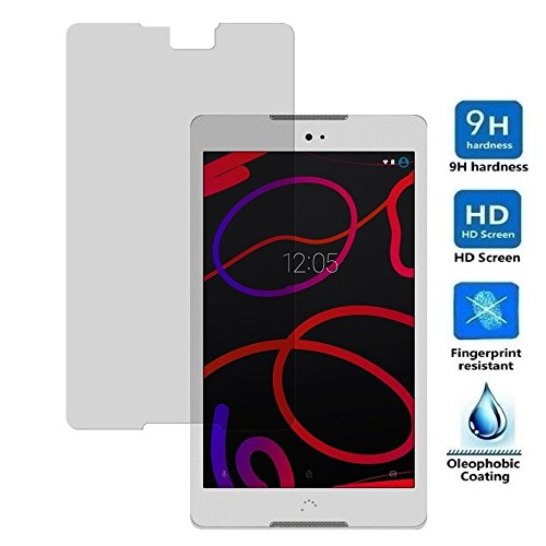 REY Protector de Pantalla para BQ AQUARIS M8, Cristal Vidrio Templado Premium