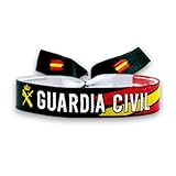 BDM - Pulsera Guardia Civil de tela con cierre deslizante para hombre y mujer. Elige cantidad - Modelo 8