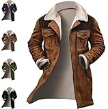 Design élégant et intemporel : le design d'inspiration rétro de cette veste dispose d'un col inversé et d'une silhouette de manteau classique, ce qui en fait un choix parfait pour les hommes avant-gardistes