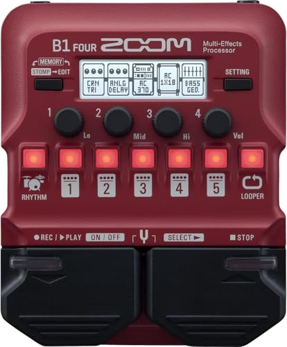 ズ ー ム ベース用マルチエフェクター B1 FOUR レッド
