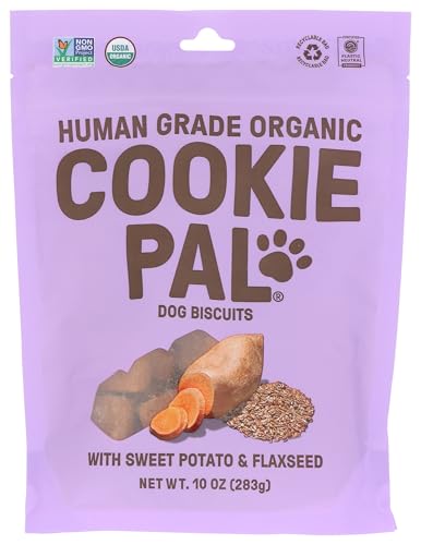 CookiePal Organic Sweet Potato Flaxseed Dog Treats, 10 OZ