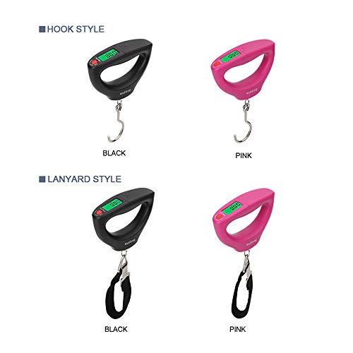 Anself WH-A24 Mini Balança Eletrônica Portátil de Alta Precisão LCD Digital Balança de Bagagem com L