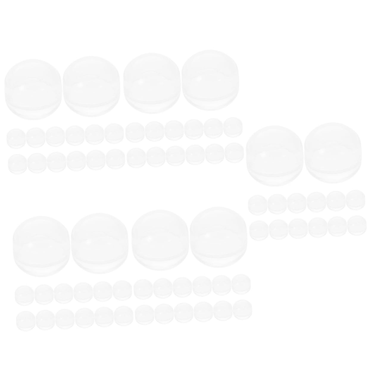 Luxshiny 100pcs Transparent Capsules for Vending Machines Party Favor Containers Capsule for Prizes and Toys Shells for Use