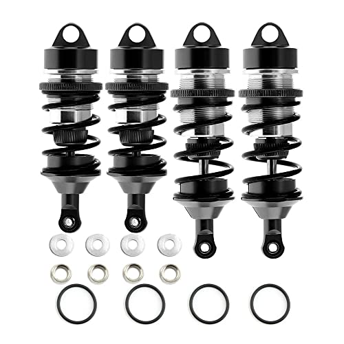 Alloy Shock Absorber For Arrma 1/7 Infraction 6S Blx Felony 6S Blx Limitless Roller Rc Car Upgrades Parts Replace #Ara330627#Ara330628（Black） #TOP3