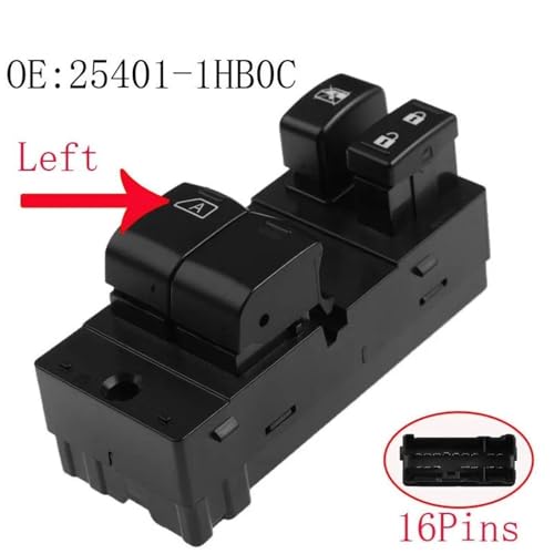 Interrupteur lève-vitre durable pour Micra 2010-2018, commande de fenêtre robuste