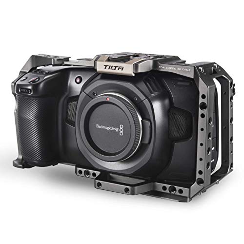(Tilta Gray) TILTA TA-T01-FCC Full Camera Cage for BMPCC 4K Cage Blackmagic Pocket Cinema Camera 4K Rig (Tilta Gray)