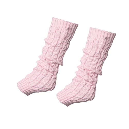 Knitted Ribbed Stirrup Leg Warmers for Women, Girls, Ladies - Yoga and Dance