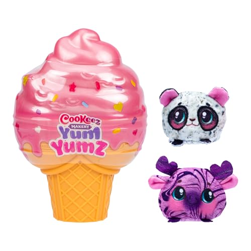 Cookeez Makery Yum Yumz Twin Pack, Full of Fun and Full of Yum! Add Ingredients & Discover 2 Super-Cute Scented Surprise Plush Pets Inside an Ice Cream Cone You Can Customize - Styles May Vary by Cookeez Makery - Image 4