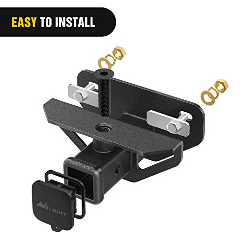 Image of Nilight 2 Inch Rear Trailer Hitch Receiver Class 3 Tow Towing Hitch & Cover Kit, Fits for 2003-2018 Dodge Ram 1500 & 2003-2013 Ram 2500 /3500, Tow Combo (Hitch Cover Included)