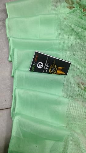 Image of Multicolor Soft Cotton Mosquito net Double Bed King Size | Pure Cotton Mosquito net (Green, 6x7)