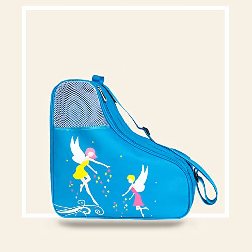 ZDSS Compartmental Boot Bag,Bolsa para Patines,Tejido de Nailon,diseño de Malla en Ambos Lados,Transpirable,Almacenamiento compartimentado,Gran Capacidad,Adecuado para Guardar Patines para niños Cover