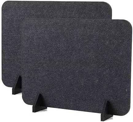 Desk Dividers 2-Pack - Soundproof Office Partitions, Privacy Panels for Home & Classroom, Desktop Noise Dampening, Red, 40x50cm - Ideal for Remote Learning