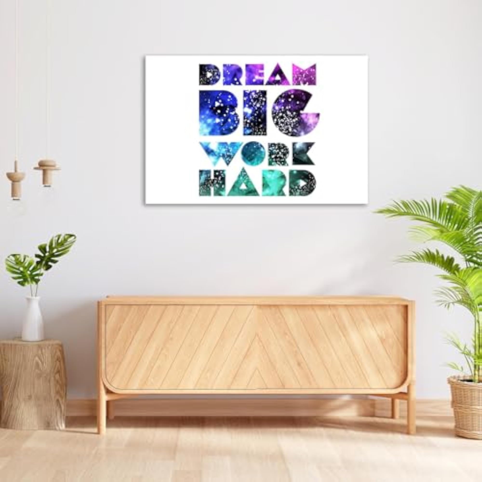 Typographical Galaxy Design D1 Peel & Stick Vinyl Wall Sticker