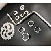 CDHPOWER 2''Cup Wide Pedal Crank Kit One-Piece Crank for 2 Stroke Motor Gas Motorized Bike 48cc/66cc/80cc