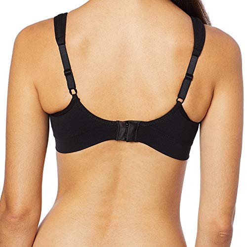 Soutien Sem Costura Alças Largas, Hanes, Feminino, Preto, G