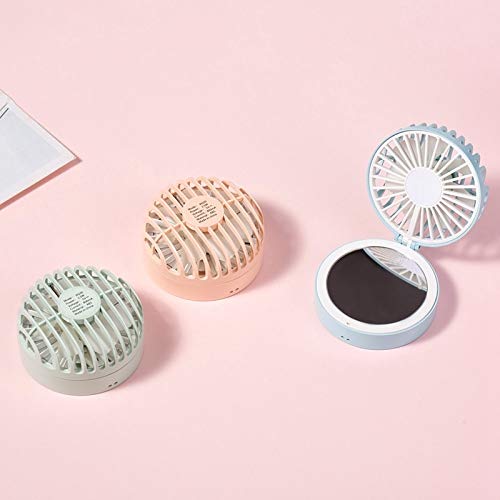 Mini ventilateur portable USB rechargeable ventilateur de bureau pliable bleu rose