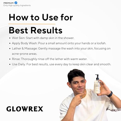 Image of All-Purpose Premium Shower Gel | 2% Salicylic Acid | 4-Hour Sweat & Bacteria Reduction | Long-Lasting Perfume Scent | Quick Acne Relief, Exfoliates & De-Tans with Coffee & Vanilla