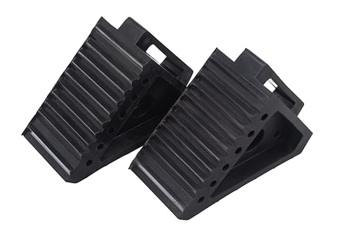Arcan Solid Rubber Wheel Chocks, 2-Pack (A20014)