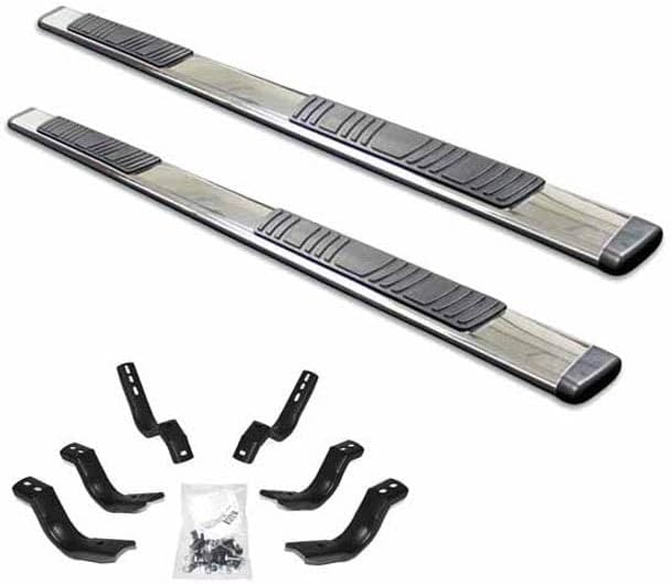 Replacement for/Chevy Silverado 1500 with an Extended CAB Year 2006 Polished SS Side Step KIT by Technical Precision