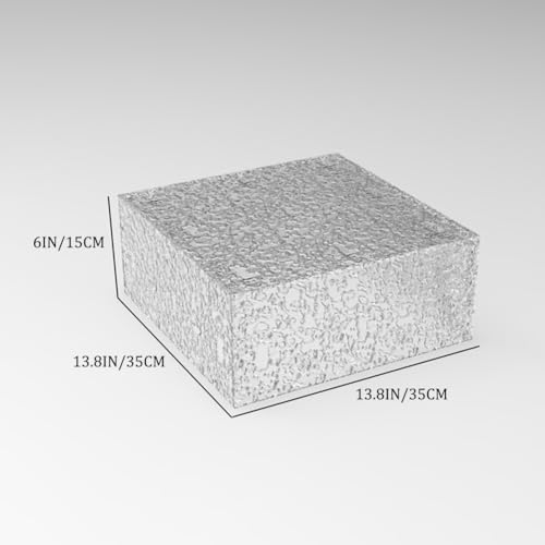 Pedestal de exhibición de acrílico rectangular de 35.5 pulgadas para retail 4