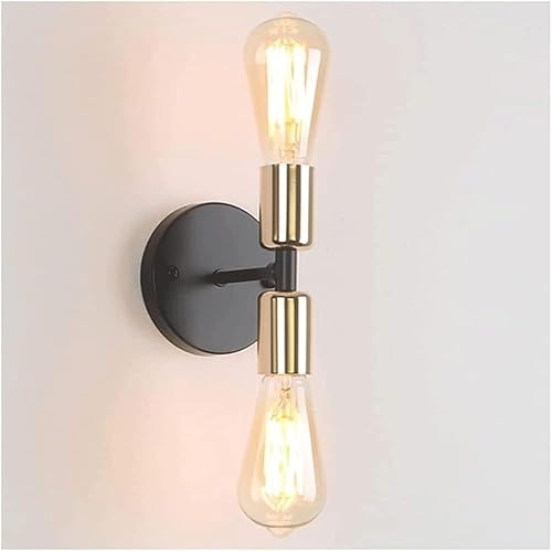 Miniatura 1 de Retro Metal Wall Lamp Warm Light 3000K Source Double-Headed Sconce Lantern Wall-Mounted Lamps for Balcony Porch Stair Study Indoor Decorative