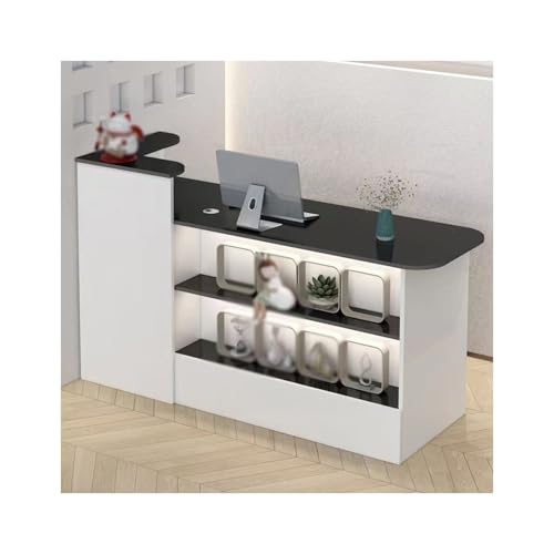 Genérico Mostrador de recepción, mostrador de Venta minorista, Caja, cajero, taquilla de Oficina con cajones, Cable, mostrador de recepción Multicapa y Expositor, Caja para mobiliario de Oficina, Vit