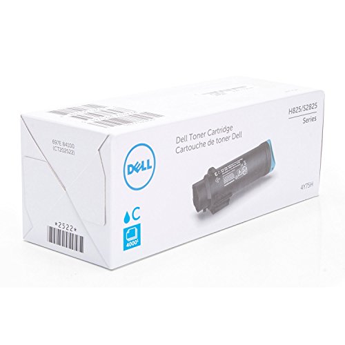 DELL CONSUMIBLE H825/S2825 SERIES EXTRA HIGH YIELD CYAN TONER CARTRIDGE, 4,000 PAGES