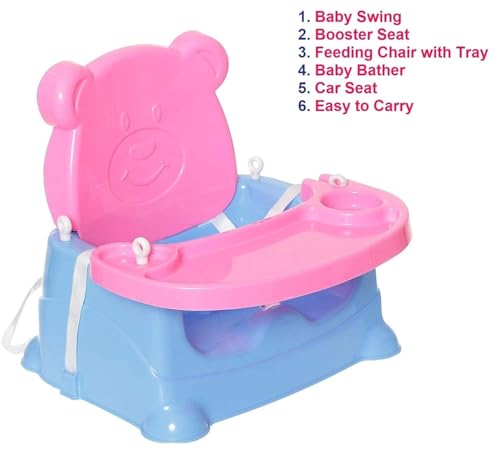 Image of Maanit Multipurpose Baby Swing Jhula with Adjustable Straps (Blue)