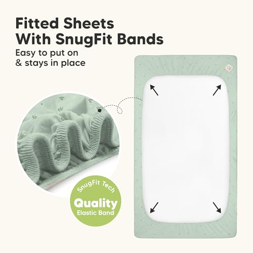 58% Off 2-Pack Waterproof Bamboo Crib Sheets - $9.98