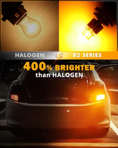 Image of Auxbeam 2026 B2 Series BAU15S LED Bulbs Amber Turn Signal Blinker Light