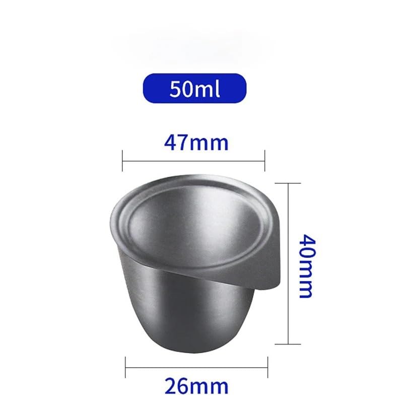 Crisol de níquel de 30 ml y 50 ml for resistencia a altas temperaturas y álcalis - Grado de laboratorio(30ml)