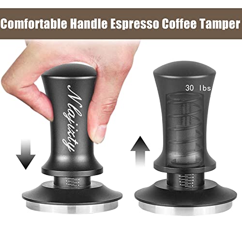 51Mm Espresso Tamper, Coffee Tamper, For Espresso Machine Accessories, Premium Barista Coffee With Calibrated Spring Loaded, 100% Flat Stainless Steel Base, Hand Press Tamper Tool (51Mm) #TOP2