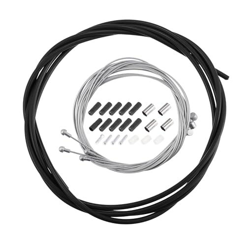 Xviewdex 4 Pcs Universal Bicycle Shifter Cable Housing Set For Road Bike/Mountain Bike/Road Bike cover