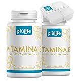 Vitamina E Pura 730 Dosi PiùLife, 60mg Per Compressa 89UI, Integratore Vitamina E Per Viso Pelle, Occhi Vista, Vitamine Per Capelli,...