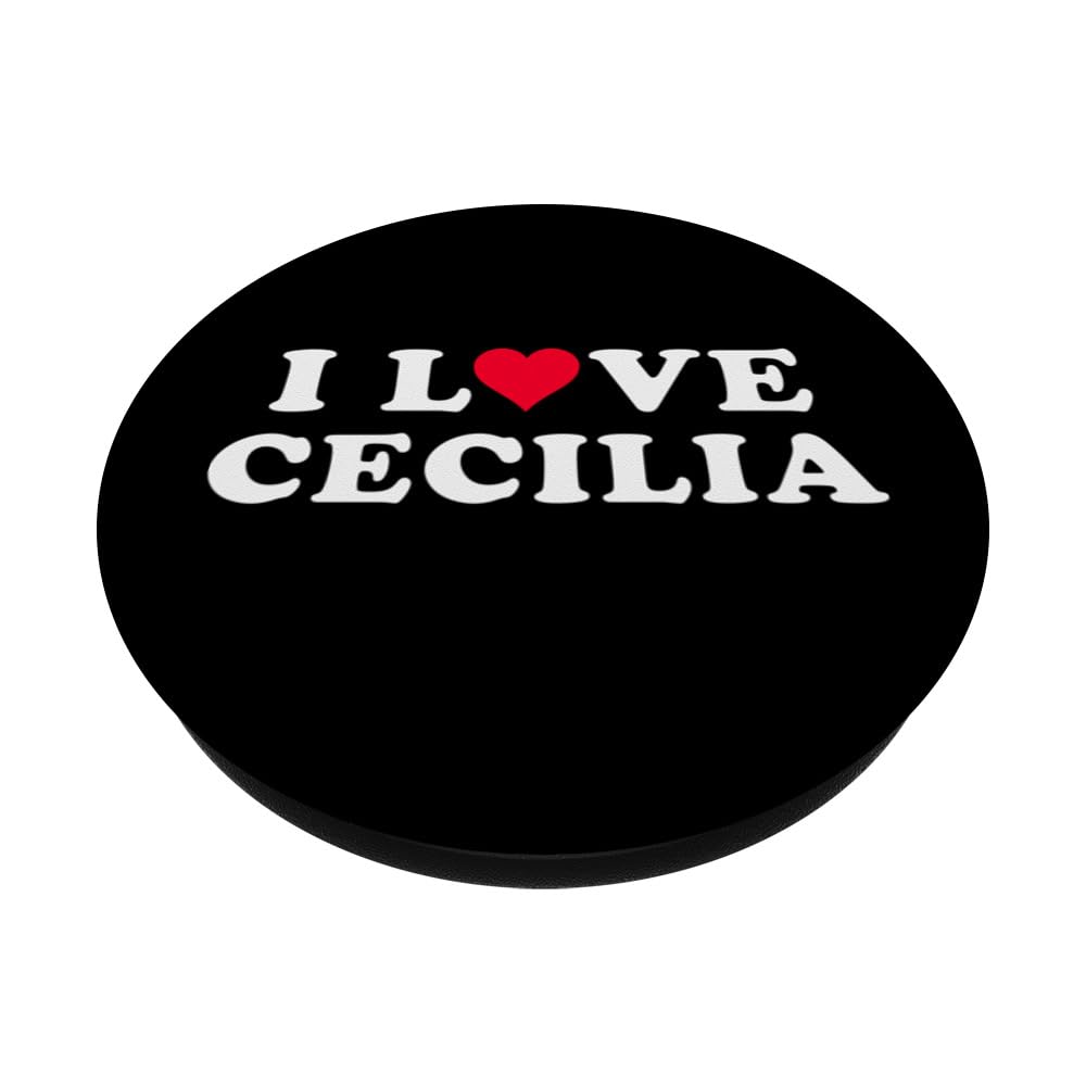 PopSockets PopGrip Con Nome Cecilia – Scritta Bianca Su Rosa – Intercambiabile Per Smartphone E Custodie - 2
