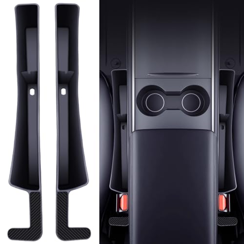 Yibrvoik 2 Pack Car Seat Gap Filler Organizer - Premium Car Seat Gap Storage Solution, Car Organizers and Storage for Phones, Keys, Cards, and More, Universal Fit for Most Vehicles