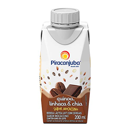 Bebida Láctea Quinoa Linhaça e Chia Sabor Mocaccino Piracanjuba 200ml