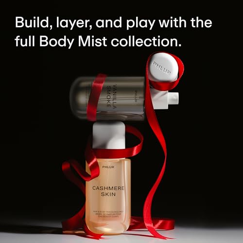 Image of PHLUR Cashmere Skin Body Mist, 8 Fl Oz - Hair and Body Perfume for Women, Almond, Vanilla & Cream Perfume Body Spray with Musk, Ambrette & Santal Fragrance
