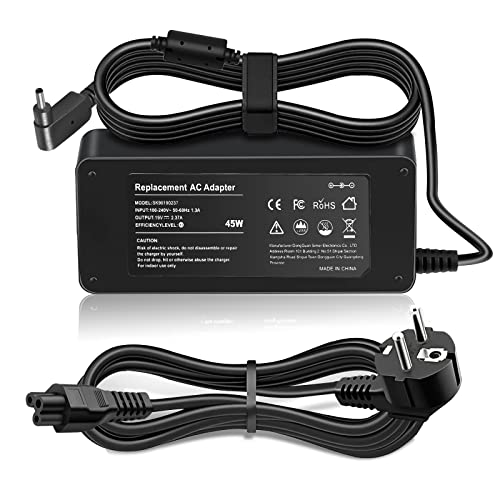 45W Adaptador Cargador para Acer Chromebook 11 CB3-111 CB3-131 CB3-132 CB3-131-C3SZ CB3-131-C3KD CB3-111-C670 Aspire Swift Spin C731-C118 C738T-C7KD CB3-132-C4VV CB3-431-C64E adp-45fe f(3.0 * 1.1mm) Cover