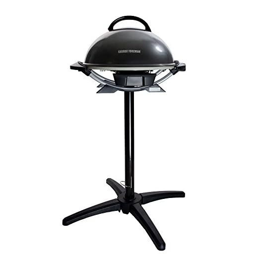 George Foreman GFO3320GM Indoor/Outdoor Gun Metal Electric Grill